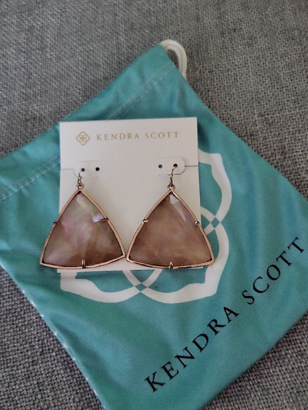 Kendra Scott Retired "Maury" Statement Earrings in Rose Gold